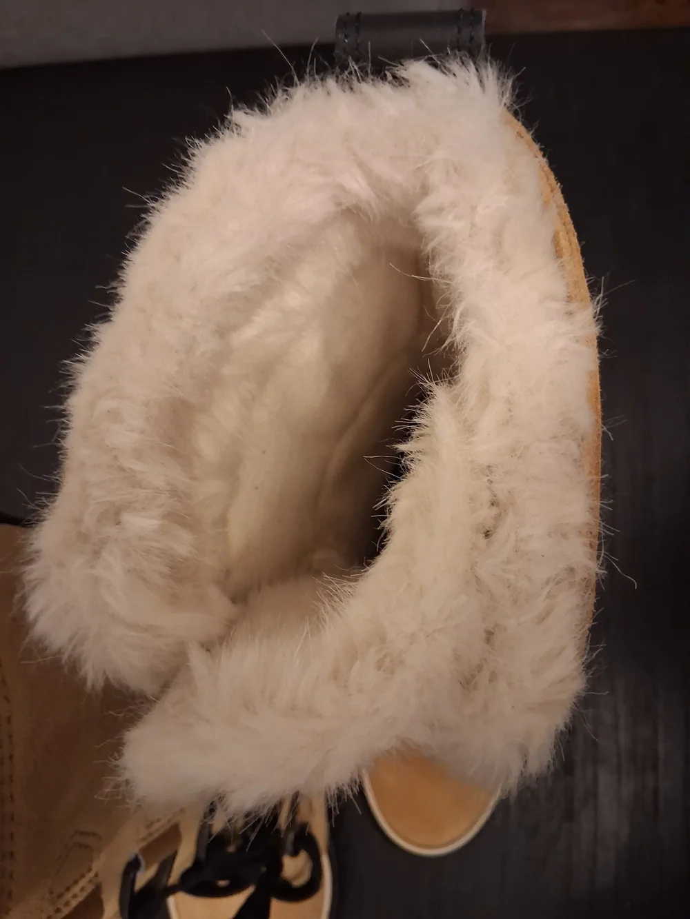 Sorel Women's Cream Faux Fur Lined Winter Boot
